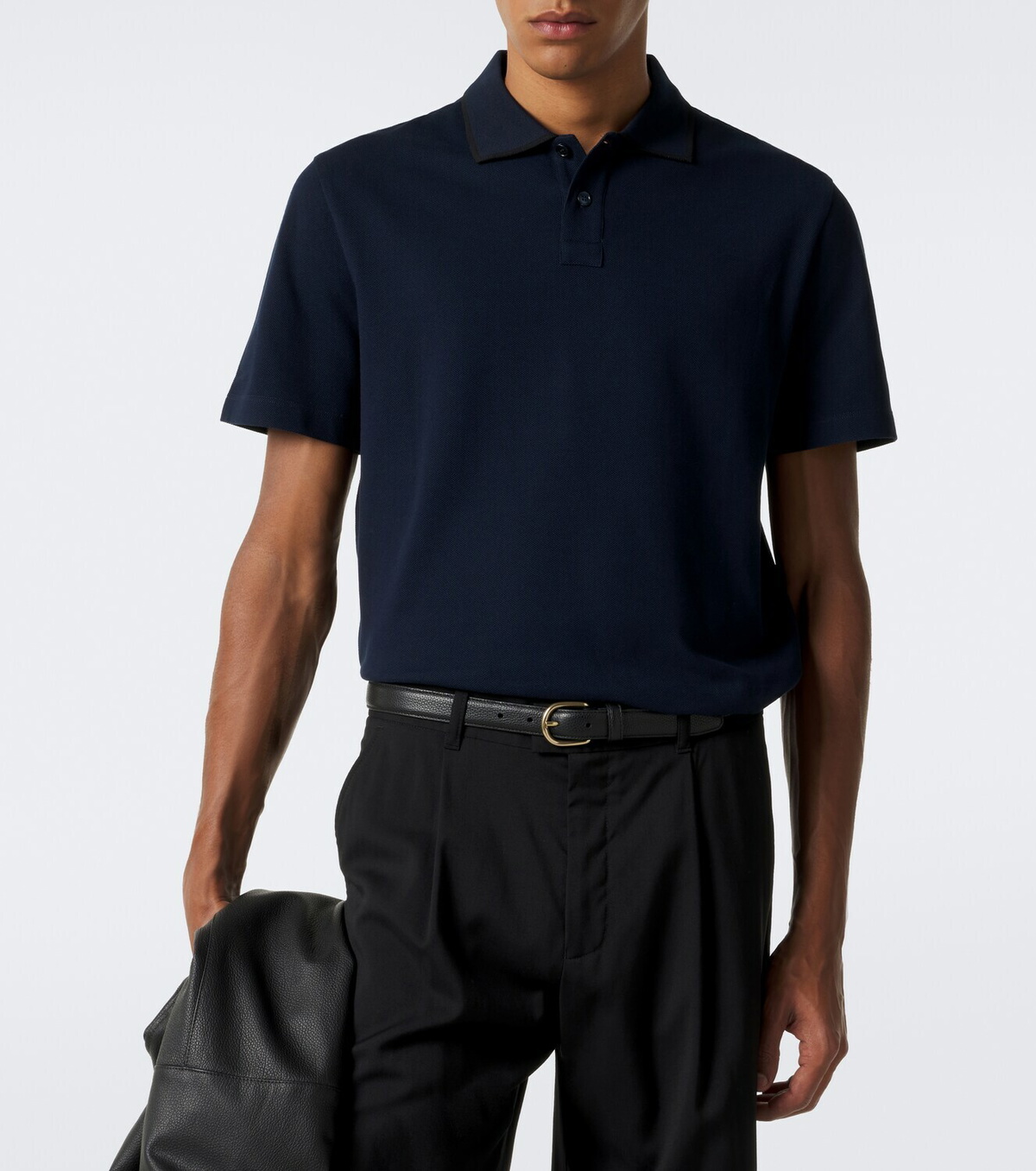 Brioni Cotton piqué polo shirt
