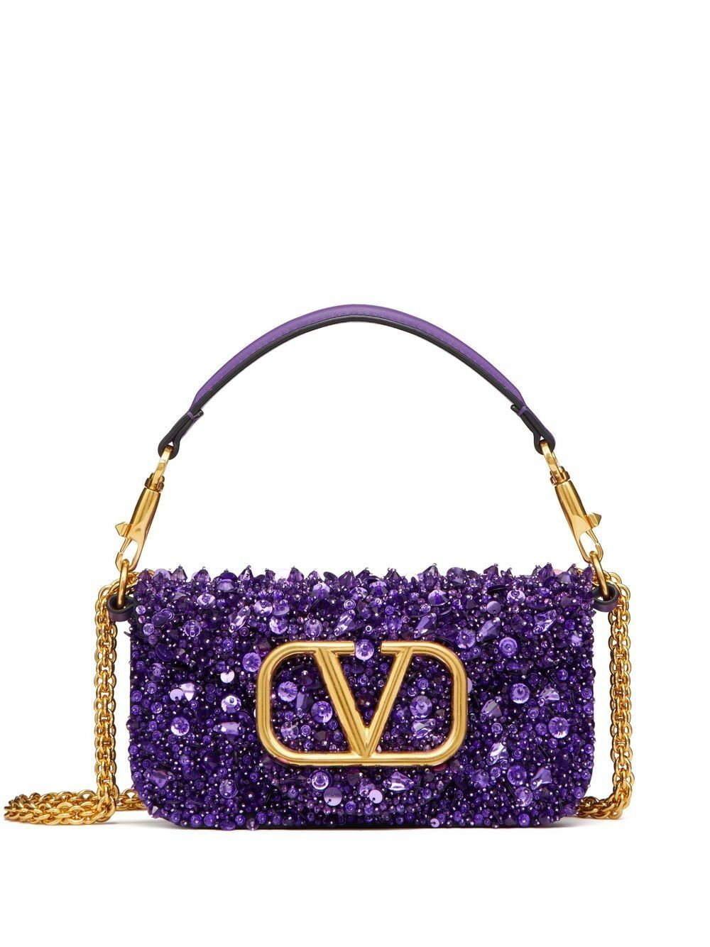 VALENTINO GARAVANI - Loco' Small Sequined Shoulder Bag Valentino Garavani