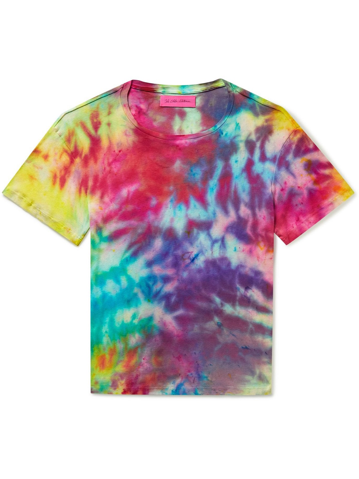 Photo: THE ELDER STATESMAN - Paper Rainbow Tie-Dyed Cotton and Cashmere-Blend T-Shirt - Multi
