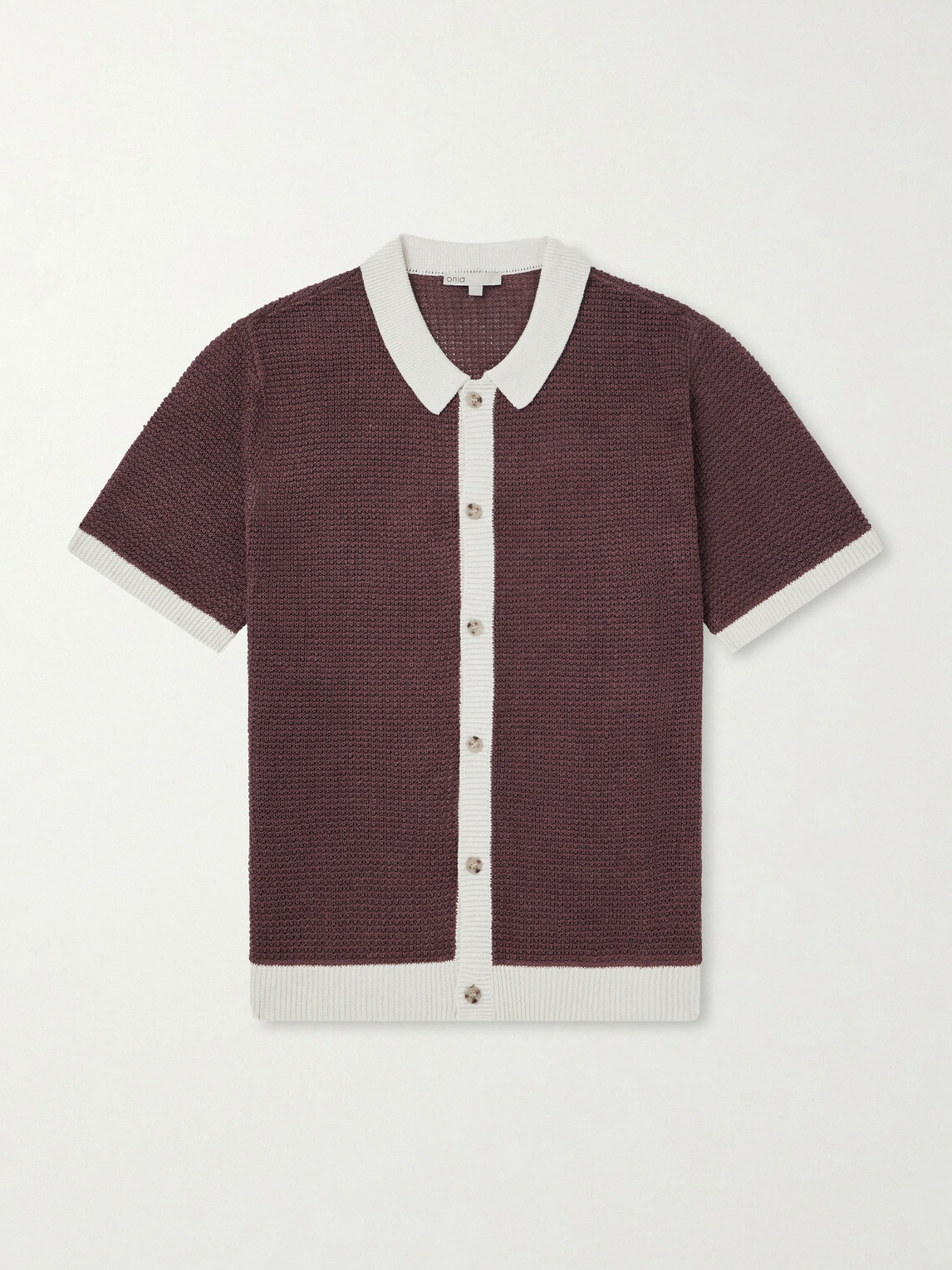 Onia - Crocheted Linen Shirt - Brown