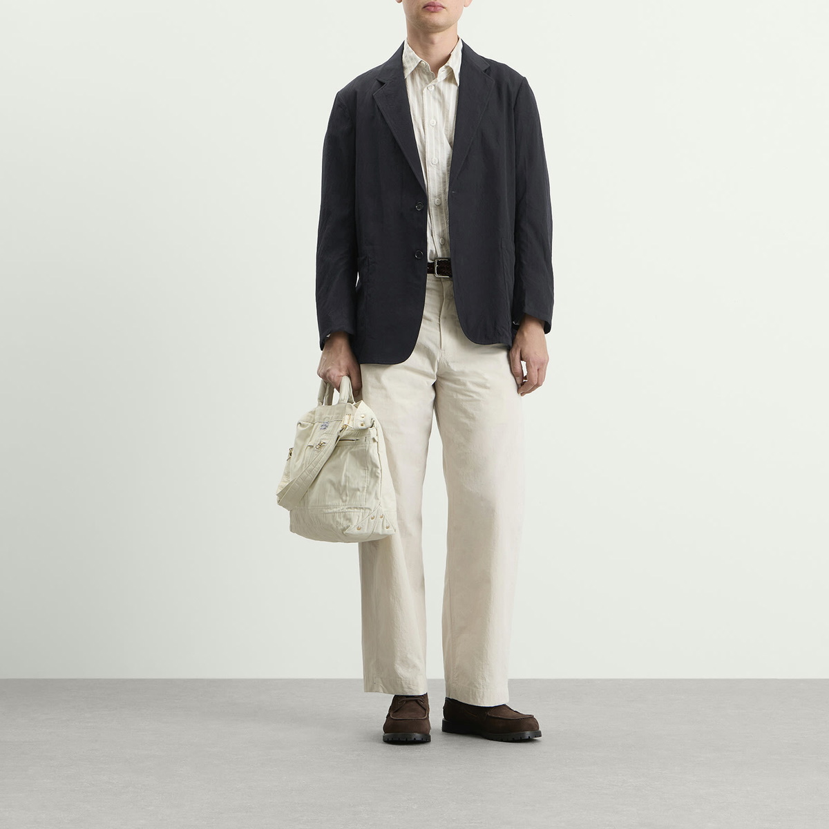 Kaptain Sunshine Men's Wool Vintage Take Easy Jacket in Navy