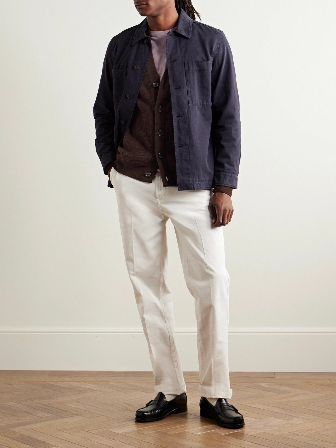 Oliver Spencer - Caradale Ribbed Wool Cardigan - Brown