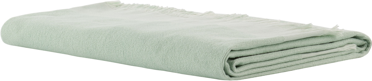 Tekla Green Striped Beach Towel