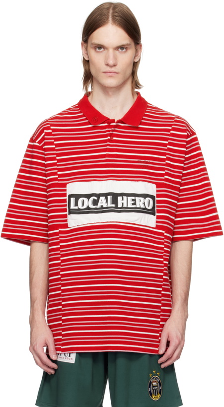 Photo: Martine Rose Red Oversized Panelled Polo