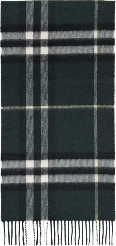 Photo: Burberry Green Check Cashmere Scarf