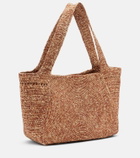 Stella McCartney Logo raffia tote bag