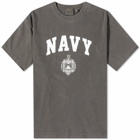 Uniform Bridge Men's US Navy Pigment T-Shirt in Charcoal
