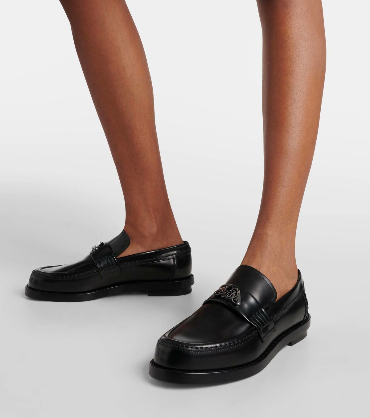 Alexander McQueen Seal leather loafers