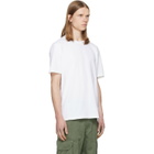 BALMAIN White Embroidered 'Balmain Paris' T-shirt