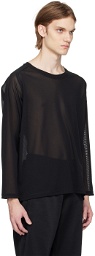 NEEDLES Black U-Neck Long Sleeve T-Shirt