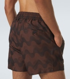 Frescobol Carioca Rio printed jacquard swim trunks