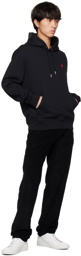 AMI Paris Black Ami De Cœur Hoodie