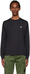 Stone Island Black Patch Long Sleeve T-Shirt