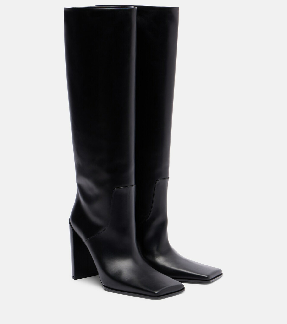 Alaïa Square 90 leather knee-high boots