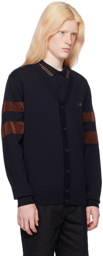 Fred Perry Navy Tipping Cardigan