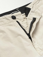 Stone Island - Straight-Leg Logo-Appliquéd Cotton-Blend Twill Cargo Trousers - Neutrals