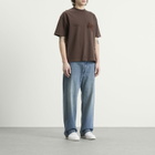 ANNIE HOOD Men's College T-Shirt in Washed Brown