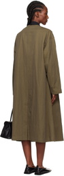 Y's Khaki O-Collarless Coat