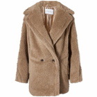 Max Mara Women's Espero Short Teddy Coat in Sand