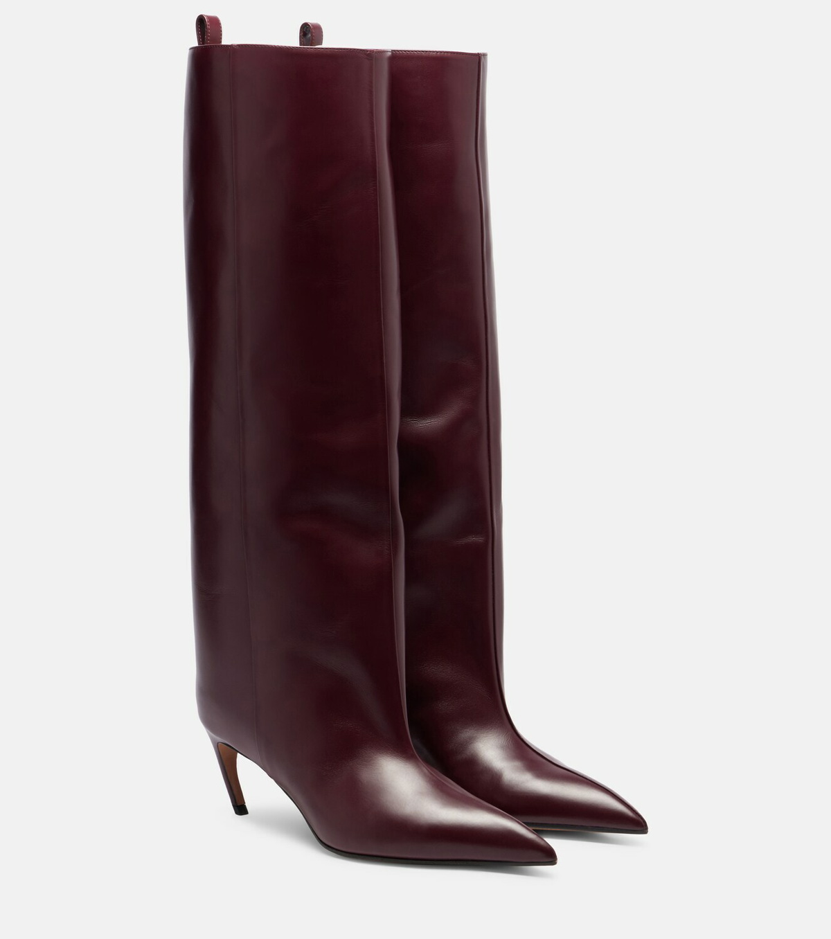 The Attico Lea 90 leather knee-high boots