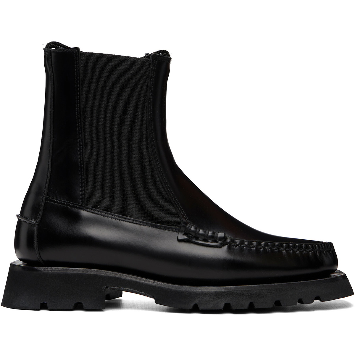 HEREU Black Alda Sport Chelsea Boots
