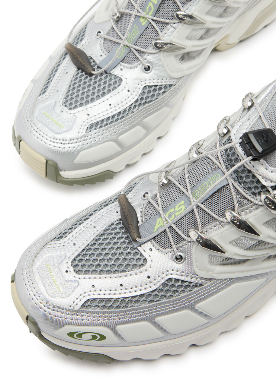 関税送料込 MM6 x Salomon：ACS Pro 2 レースアップ スニーカー SALOMON COLLABORATION ACS PRO 2 SHARKSKIN FTW SILVER SHARP