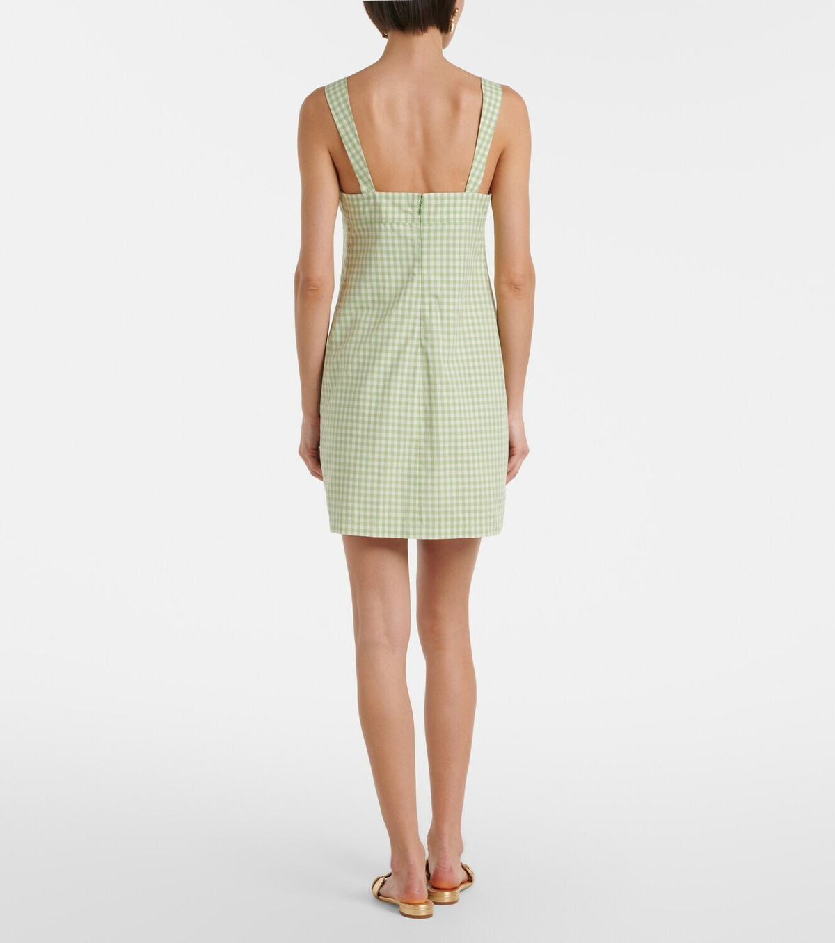 Simkhai Sloan gingham cotton-blend minidress