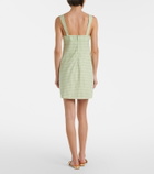 Simkhai Sloan gingham cotton-blend minidress