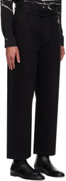 Emporio Armani Black Bonded Jeans