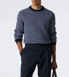 Lardini Striped wool and cashmere sweater