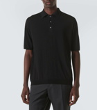 Lardini Wool, silk, and cashmere polo shirt