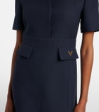 Valentino Crepe Couture VGold midi dress