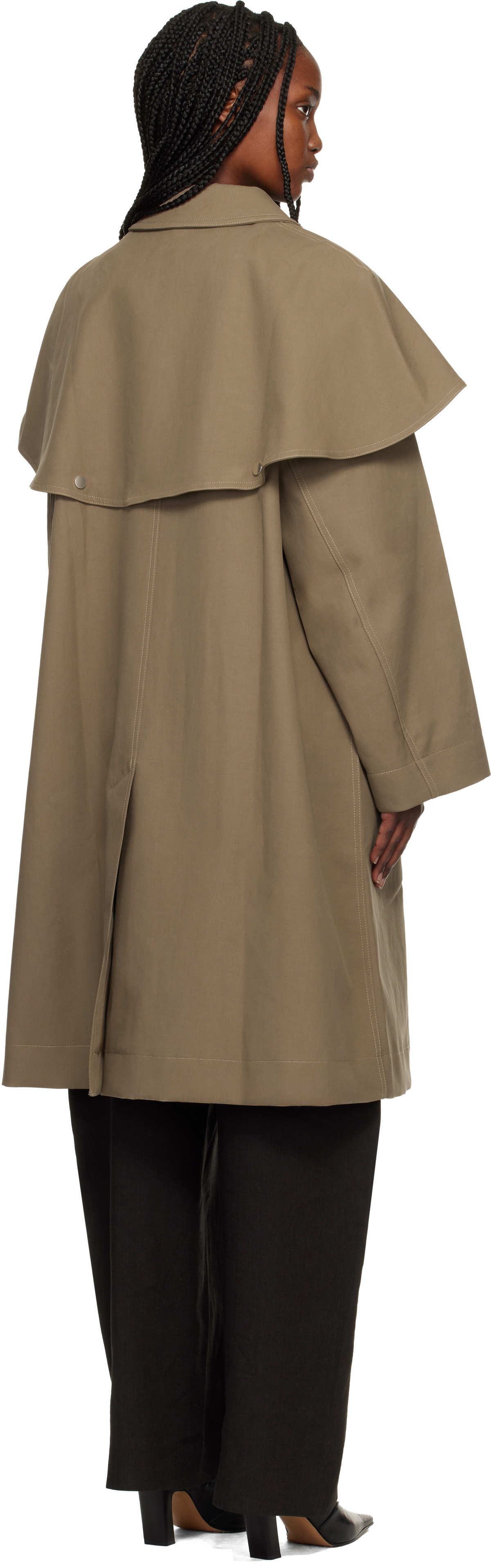 Studio Nicholson Beige Haver Trench Coat