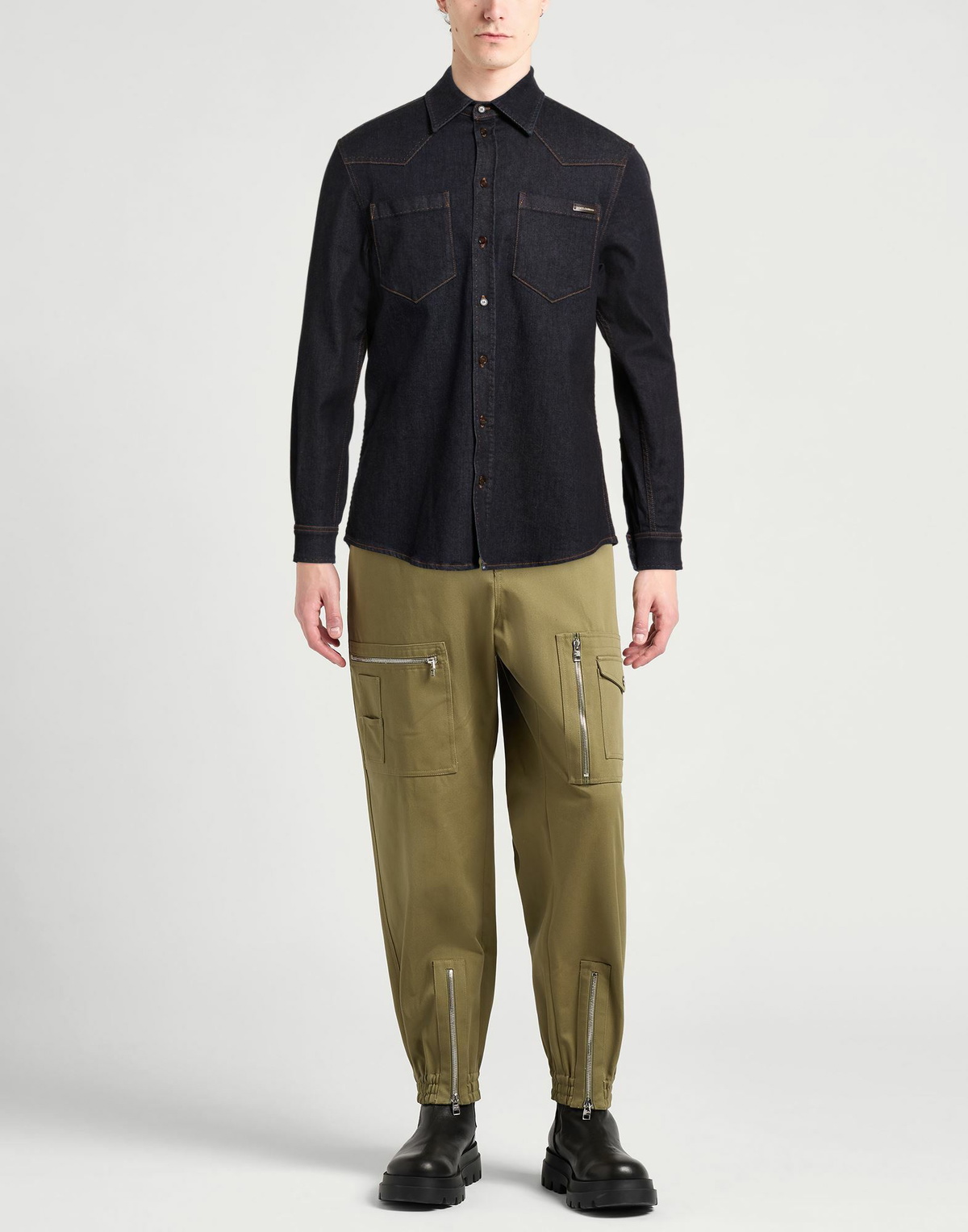 Dolce & gabbana Mens Denim shirt in Blue