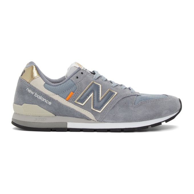 Photo: New Balance Grey and Gold 996 Sneakers
