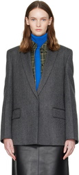 TOTEME Gray Herringbone Blazer