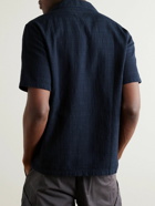 Folk - Convertible-Collar Cotton-Gauze Shirt - Blue