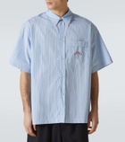 Plan C Striped cotton ooplin shirt