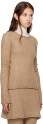 Lauren Manoogian Tan Crewneck Sweater