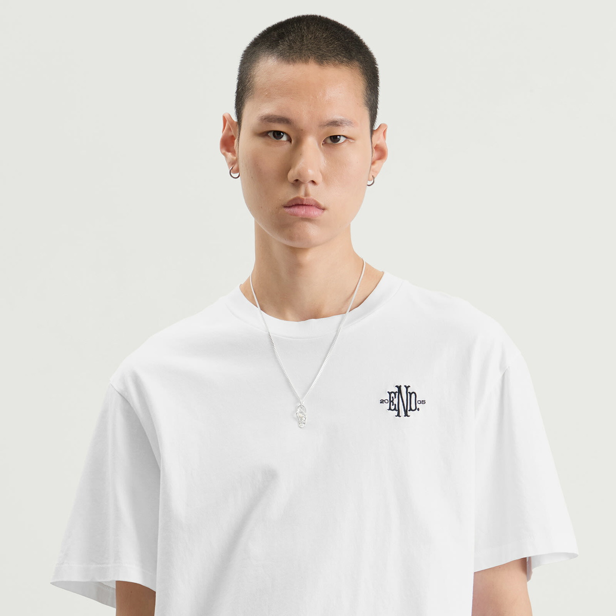 END. Monogram T-Shirt in White