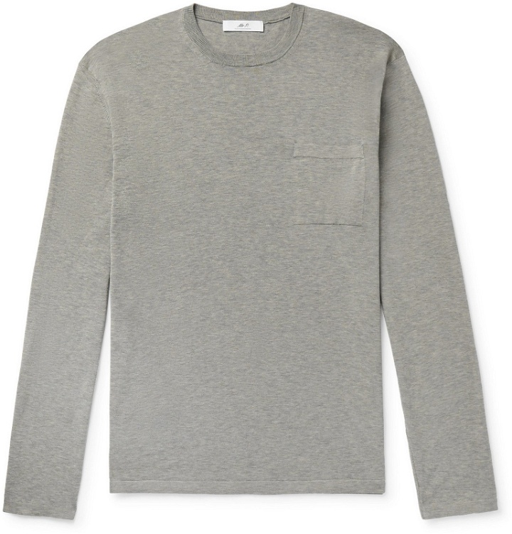 Photo: Mr P. - Knitted Cotton T-Shirt - Gray