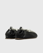 Ganni Lace Up Sporty Ballerina Nylon Black Womens Lowtop
