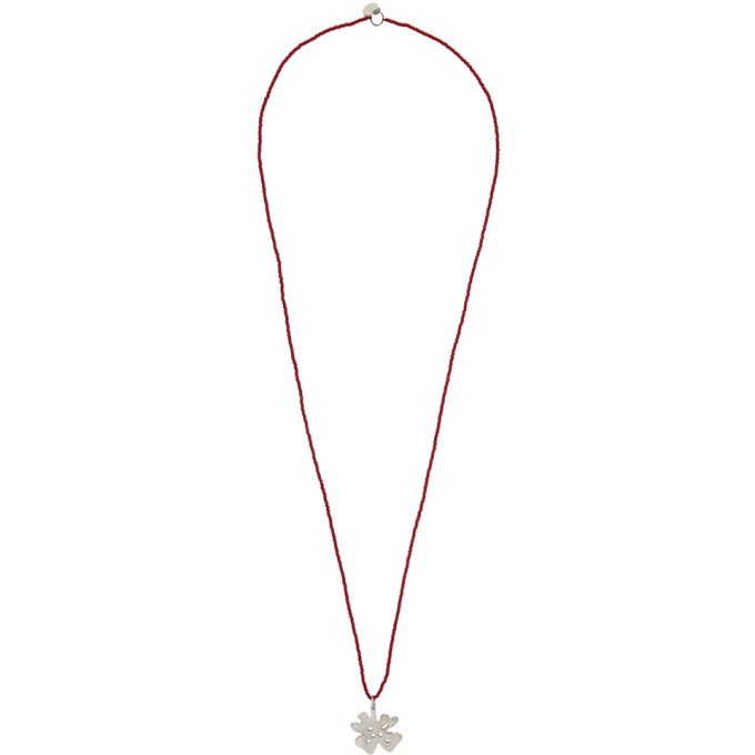 Photo: Marni Red and Silver Pendant Necklace
