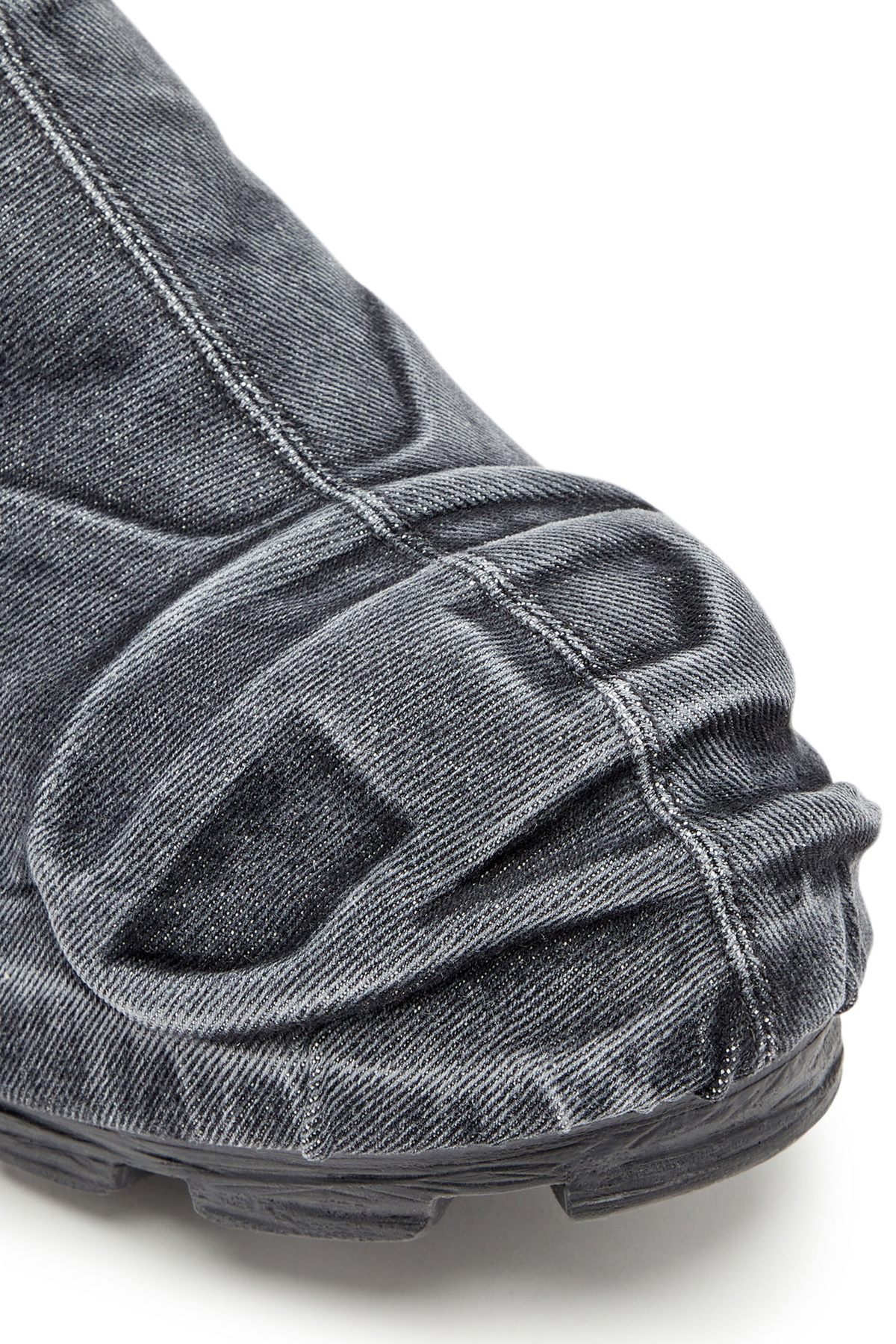 Diesel D-Hammer-Low-cut denim boots with Oval D toe guard - Boots