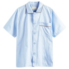 HAY Outline Short Pyjama Shirt in Soft Blue