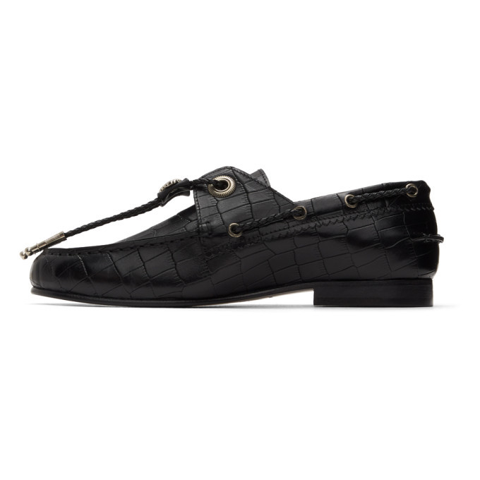 Toga Pulla Black Croc Concho Loafers Toga Pulla