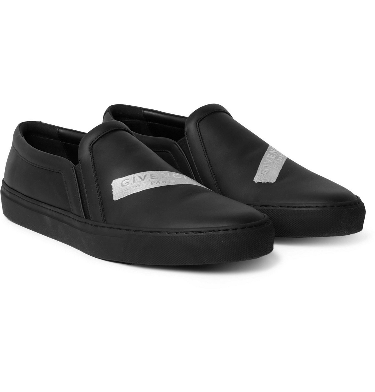 GIVENCHY - Urban Street Logo-Detailed Leather Sneakers - Black Givenchy
