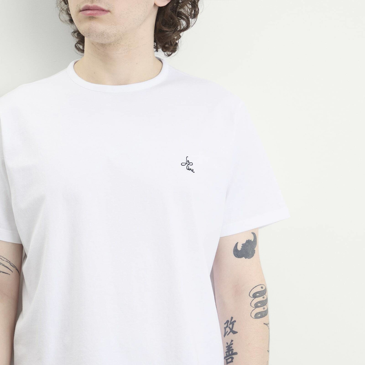 Le Père Men's Kami Logo T-Shirt in White