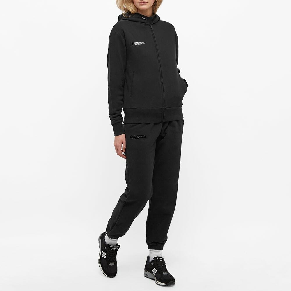 Pangaia 365 Zipped Hoodie in Black