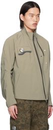 CMMAWEAR Khaki Articulated Sleeve Jacket